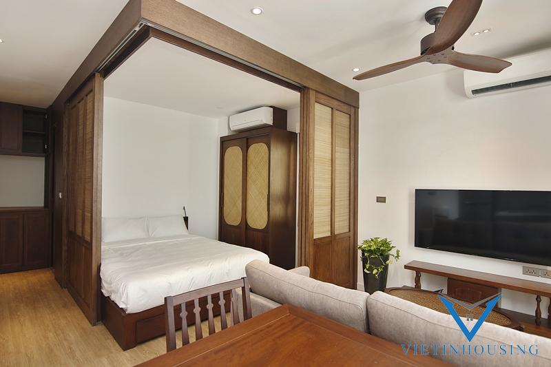 Căn hộ 1 phòng ngủ phong cách Japan cho thuê tại Hoàn Kiếm